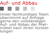 Jansen Event Mietmöbel Auf- und Abbau