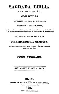 Biblia de Vence 1833