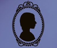 Bespoke Cameo Customise with your own portrait vinyl wall art sticker