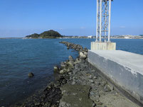 遠賀川河口堰 西川合流地点周辺