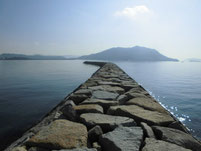 長田海浜公園　石波止　