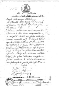 Atto di vendita 1903  