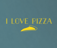 I love pizza sticker