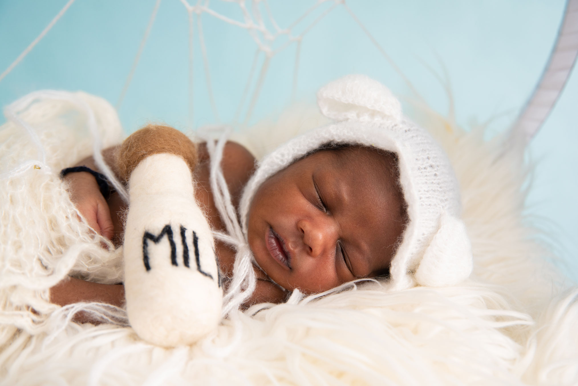 newbornshoot met melk