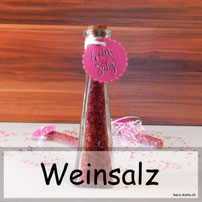 Weinsalz selber machen mit Freebie Etiketten