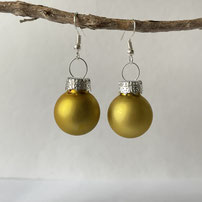 Druckatelier46 - Weihnachtskugelnohrschmuck gelb matt