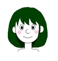 ボブヘアのイラスト