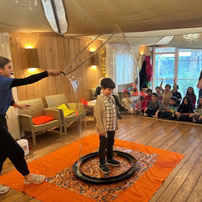 spettacolo bolle giganti bambini Roma