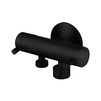 Classic dual control mini cistern cock for handspray - Matte Black