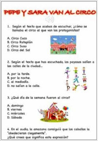 Pepe y Sara van al circo