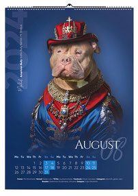 best calendars design, luxury calendars design, calendars with dogs, 2024, Ukraine, designer, Yuliya Strizhkina, Ukraine, PR & Design Studio LA BEAUTY, medieval, glamour, dogs, royal, West Highland White Terrier
