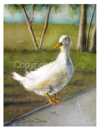 christliche Karten Pekingente Acrylmalerei