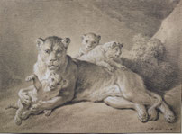 Jean-Baptiste Huet, Lionne et ses petits, 1801-1802 © Albertina Museum