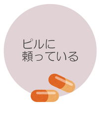 ピルに頼っている