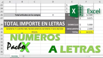 Numeros a letras Microsoft Excel
