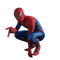 Mascotte Spiderman rosso Roma