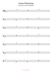 Einfache Rhythmen Linear Drumming