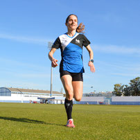 Trainingslager Monte Gordo: Rasendiagonalen im Leichtathletik-Stadion