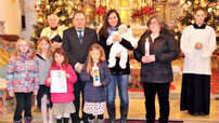 Die Familie Althammer brachte ihre Tochter Laura zur Taufe.
