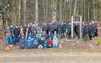 Die Teilnehmer aus den verschiedenen Vereinen des Schützengaues Böhmerwald Waldmünchen mit der Führerin Lissa Laubmeier.