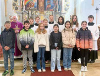 Im Sonntagsgottesdienst stellten sich die Firmlinge vor.