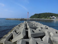 島戸漁港 外波止の写真