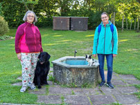 Maja mit Gaito und Sandra mit Lea