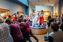 Nuit des musées 2017, Les clowns au musée. ©Mathieu Le Gall