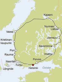 2019 Übernachtung in Ähtäri statt in Vaasa