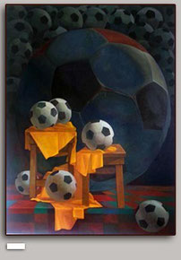 Football.Oil/canvas.180x135cm