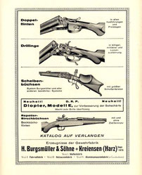 Burgsmüller & Söhne, Katalogblatt 1924