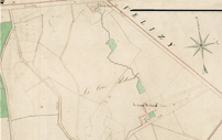 Plan de la Cour Roland en 1812 - Archives départementales des Yvelines.