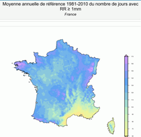 Sur ce schéma on voit que la plaine de la Beauce n'est pas parmi les plus arrosées du pays.