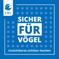 Plakette gegen Vogelschlag LBV