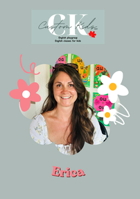Photo of Erica, founder and manager or Custom Kids.