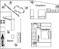 Floor plan of Bungalow No.10 – Le Cardinal des Grands Bleus residence, Saint-Leu