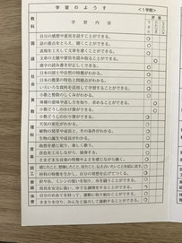 小学5年生　１学期の成績