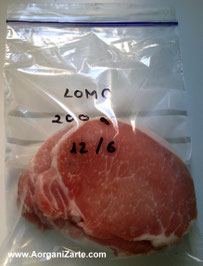 carne en bolsa de congelación con fecha - www.AorganiZarte.com