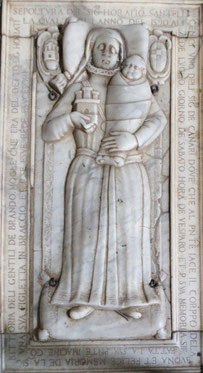 Canari - Eglise du Couvent St-François - gisant de Vittoria de Gentile - 1590 (attribuable à Giovanni Gagini)