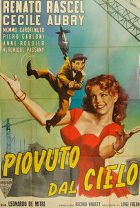 Affiche du film Piovuto dal cielo 1953 avec Cécile Aubry