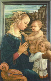 フィリッポ・リッピ「聖母子と二天使」 1465年頃