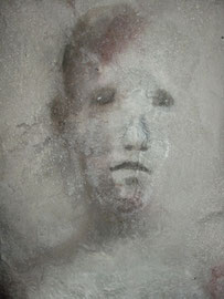 Stèles, sculpture en béton, 2003-2004