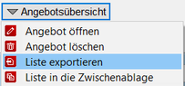 Angebote exportieren