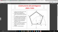  Per la costruzione del pentagono regolare potete consultare questo video   http://www.youtube.com/watch?v=6HyfnJHhyM4. Anche se non è in Italiano, si capisce abbastanza. 