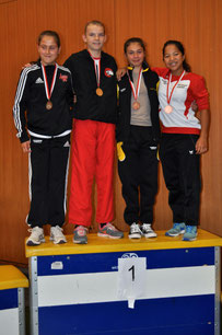 1. Platz, Kumite U14 -49kg, Sheena Mader