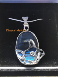 Pendentif labradorite