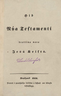 1851 Icalnd New Testament