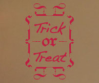 Trick or Treat decal