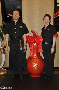 Chef Lou en zijn vrouw Zhou