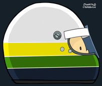 Ayrton Senna by Muneta & Cerracín